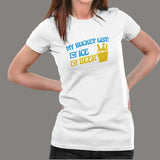 My Bucket List: Ice And Beer T-Shirt For Women Online