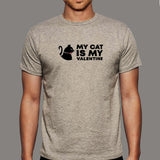My Cat Is My Valentine T-Shirt For Men