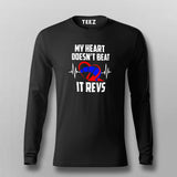 My Heart Doesn't Beat It Revs Funny Motorcycle T-Shirt For Men