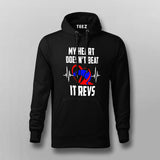My Heart Doesn't Beat It Revs Funny Motorcycle T-Shirt For Men