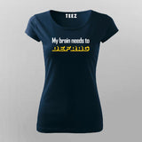 Defrag Needed - My Brain Tech Support Tee