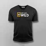 NAT GEO WILD Funny V-neck T-shirt For Men Online India