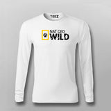 NAT GEO WILD Funny Full Sleeve T-shirt For Men Online Teez