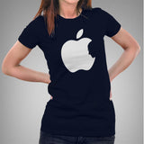 Steve Jobs in Apple Logo - Women's T-shirt