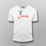 N EVER Motivate T-shirt V-neck For Men Online India