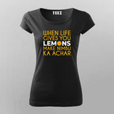 NIMBU KA ACHAR T-shirt For Women Online Teez