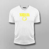 NIRVANA Logo V-neck T-shirt For Men Online India