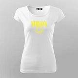 NIRVANA Logo Hindi T-Shirt For Women Online Teez