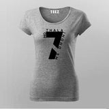 NO 7 THALA MS DHONI FAN T-Shirt For Women