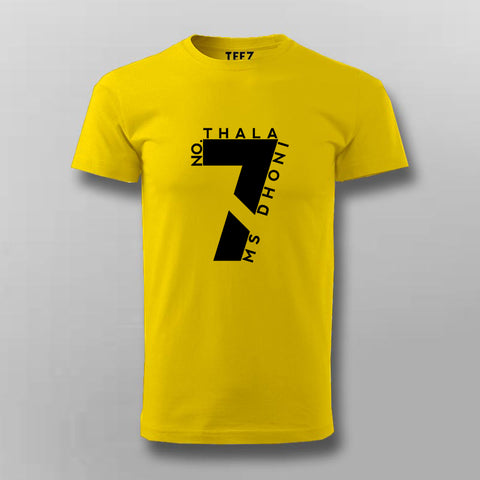NO 7 THALA MS DHONI FAN T-shirt For Men Online India