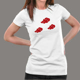 Naruto Shippuden Akatsuki Clouds T-Shirt For Women India