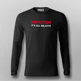 Nepotism Its All Relative Funny Politics T-Shirt For Men