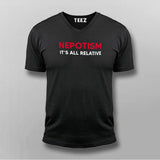Nepotism Its All Relative Funny Politics V Neck T-Shirt For Men Online