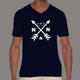 Arrow Nerd V Neck T-Shirt for Men Online India