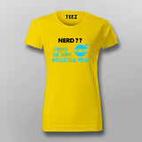 Nerd Ninja Funny T-Shirt For Women