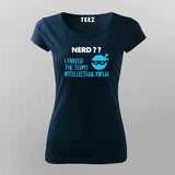 Nerd Ninja Funny T-Shirt For Women Online India 