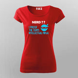 Nerd Ninja Funny T-Shirt For Women