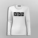Nerdy Periodic Table Of Elements Fullsleeve T-Shirt For Women Online