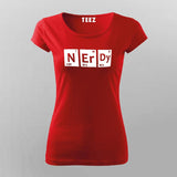 Nerdy Periodic Table Of Elements T-Shirt For Women