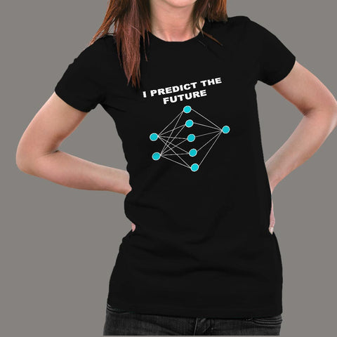 Artificial Neural Network Machine Learning T-Shirt For Women Online India