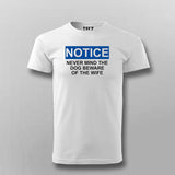 Never Mind The Dog Beware Of The Wife T-Shirt For Men Online India