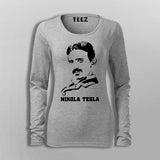 Nikola Tesla Science T-Shirt For Women