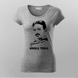 Nikola Tesla Science T-Shirt For Women