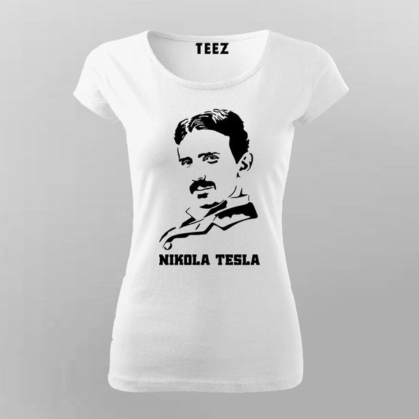 Nikola Tesla Science T Shirt For Women TEEZ.in