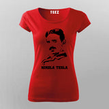 Nikola Tesla Science T-Shirt For Women