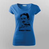 Nikola Tesla Science T-Shirt For Women