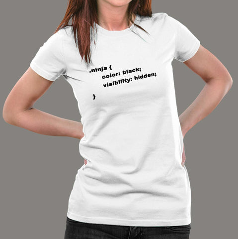 Code Ninja T-Shirt For Women Online India