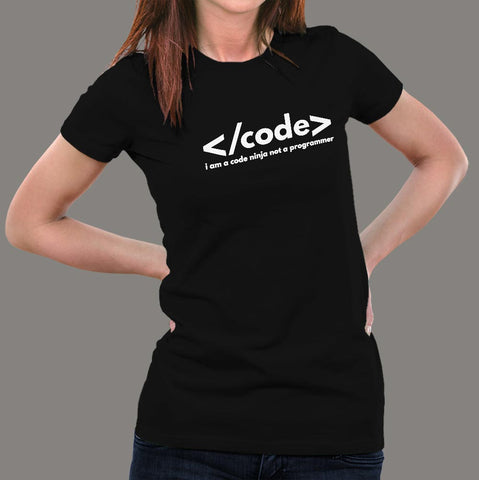 Coding Ninja Programmer's T-Shirt For Women online india