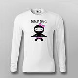 Ninja Naari Indian Women Hindi Funny T-shirt For Men