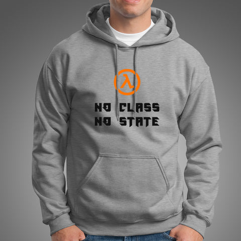 No Class No State Functional Programmer Hoodies For Men