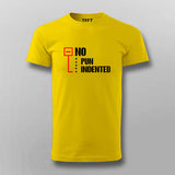 No Pun Indented T-shirt For Men