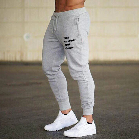 Not Tested Not Done Cotton Printed Joggers For Men