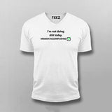 Not Doing Shit Today Mission Accomplished Funny Programmer Quotes T-shirt For Men