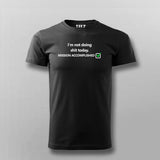 Not Doing Shit Today Mission Accomplished Funny Programmer Quotes T-shirt For Men Online Teez