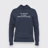 Not Doing Shit Today Mission Accomplished Funny Programmer Quotes Hoodies For Women