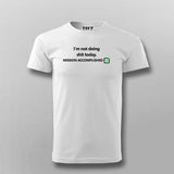 Not Doing Shit Today Mission Accomplished Funny Programmer Quotes T-shirt For Men