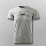 Not Doing Shit Today Mission Accomplished Funny Programmer Quotes T-shirt For Men