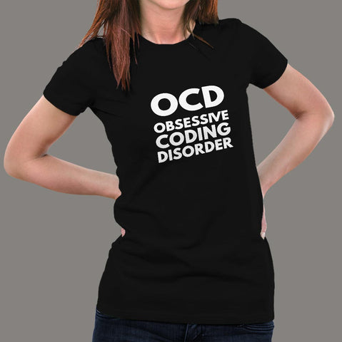 Obsessive Coding disorder Women's geek&nerdy T-Shirt online india