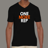 One More Rep Gym - Motivational Men's v neck  T-shirt online
