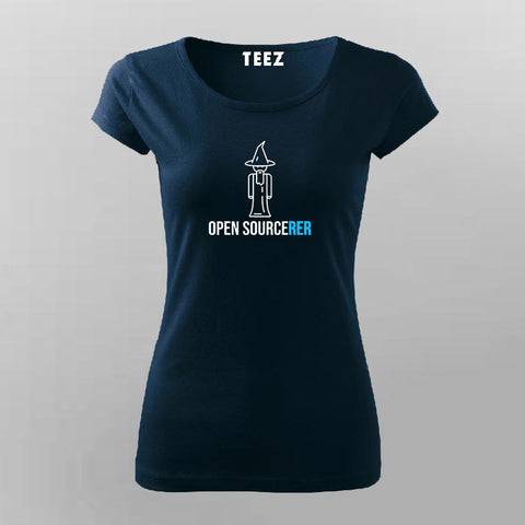 Open Sourcerer Funny T-Shirt For Women Online India 