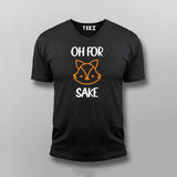 Oh For Fox Sake V-neck  T-shirt For Men Online India