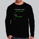 Funny Code - Order Pizza Men's T-shirt for Programmers India