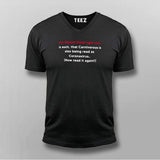 Funny Coronavirus V Neck T-Shirt For Men Online India