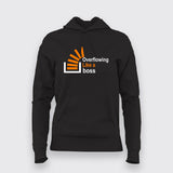 Overflowing like a boss Hoodies For Women