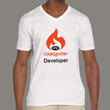 Php Codeigniter Developer Men’s Profession V-Neck T-Shirt Online India