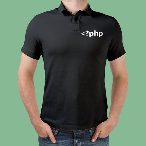 Php Open Tag Polo T-Shirt For Men India